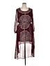 Liberty Love 100% Polyester Burgundy Kimono Size XL - photo 1