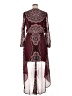 Liberty Love 100% Polyester Burgundy Kimono Size XL - photo 2