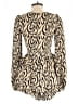 PrettyLittleThing 100% Polyester Animal Print Gold Romper Size 0 - photo 2