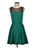 BCBGeneration 100% Recycled Polyester Color Block Green Cocktail Dress Size 4 - photo 1
