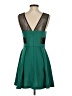 BCBGeneration 100% Recycled Polyester Color Block Green Cocktail Dress Size 4 - photo 2