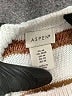 ASPEN Stripes White Turtleneck Sweater Size M - photo 7