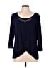 Diana Belle Blue 3/4 Sleeve Top Size L - photo 1