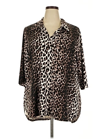Women With Control 3/4 Sleeve Blouse (view 1)