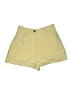 Shein Solid Yellow Khaki Shorts Size 6 - photo 1