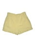 Shein Solid Yellow Khaki Shorts Size 6 - photo 2