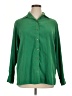 Allison Daley Solid Green Long Sleeve Blouse Size 16 - photo 1