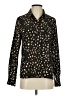 Molly Bracken 100% Polyester Animal Print Black Long Sleeve Blouse Size S - photo 1