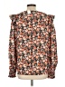 Unbranded 100% Polyester Orange Long Sleeve Blouse Size L - photo 2