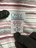 Only Necessities Stripes Silver 3/4 Sleeve Button-Down Shirt Size 1X - photo 7
