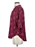 Lush 100% Polyester Stars Burgundy 3/4 Sleeve Blouse Size S - photo 5
