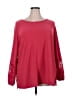 Dennis by Dennis Basso Red Long Sleeve Blouse Size 2X - photo 1