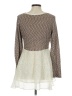 Clu + Willoughby Brown Tan Long Sleeve Top Size M - photo 2