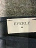 Everly Solid Black Gray Casual Dress Size M - photo 7
