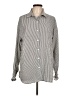 Unbranded Houndstooth Gray Long Sleeve Button-Down Shirt Size L - photo 1