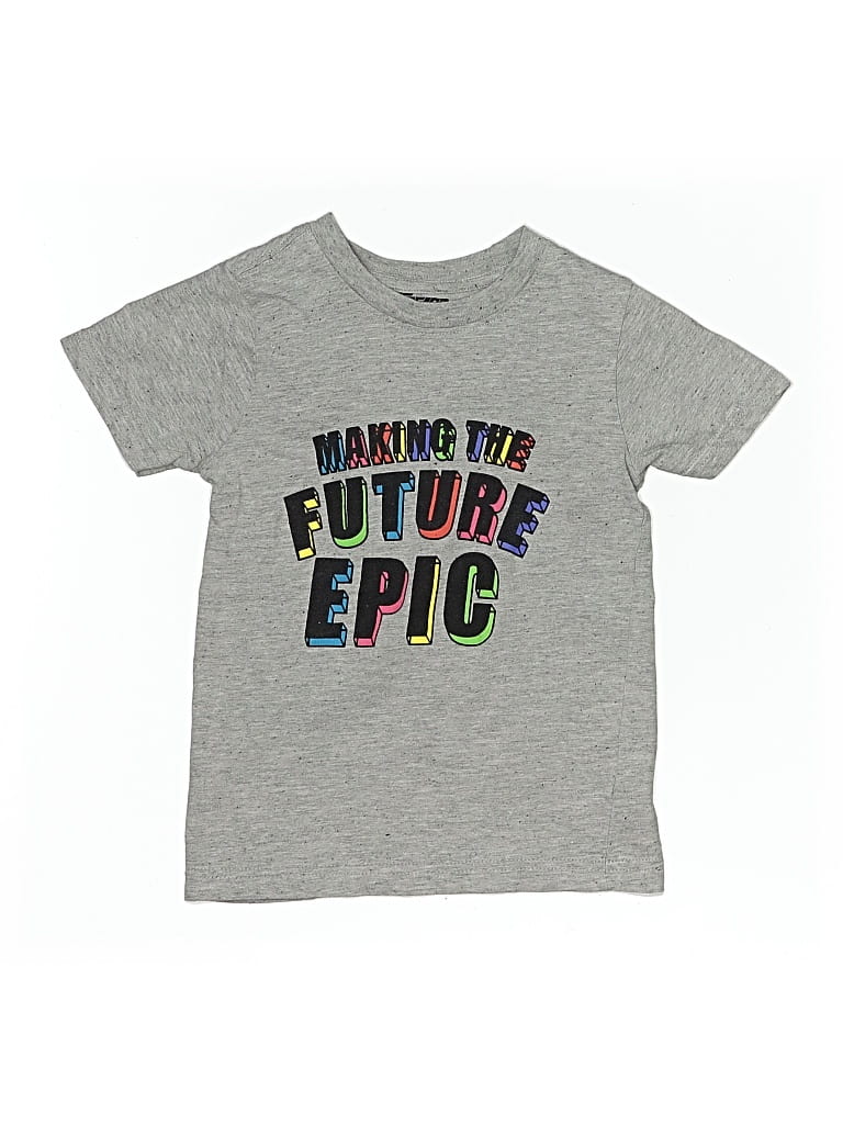Pre-owned Assorted Brands Kids' Short Sleeve T-shirt In Silver