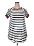Bellamie Stripes Ivory Short Sleeve Top Size XL (estimated) - photo 1