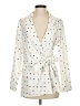 N12H 100% Polyester Polka Dots Ivory Blazer Size 2 - 4 - photo 1
