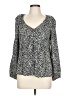 Old Navy 100% Rayon Black Long Sleeve Blouse Size L - photo 1