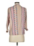 Maeve 100% Rayon Print Tan 3/4 Sleeve Blouse Size XS - photo 2