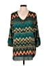Counterparts 100% Polyester Teal 3/4 Sleeve Blouse Size L - photo 1