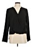 Remade 100% Polyester Black Long Sleeve Blouse Size M - photo 1