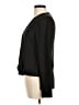 Remade 100% Polyester Black Long Sleeve Blouse Size M - photo 5
