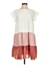 Shein 100% Polyester Color Block White Casual Dress Size 4 - photo 1