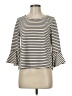 Deletta Ivory 3/4 Sleeve Top Size M - photo 1