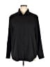 Assorted Brands 100% Polyester Solid Black Long Sleeve Blouse Size XL - photo 1
