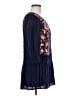 Floreat 100% Rayon Floral Blue 3/4 Sleeve Blouse Size 6 - photo 4