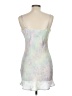 Audrey 3+1 100% Polyester Tie-dye Silver Purple Cocktail Dress Size M - photo 2