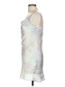 Audrey 3+1 100% Polyester Tie-dye Silver Purple Cocktail Dress Size M - photo 5