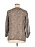 Garnet Hill Animal Print Tan 3/4 Sleeve Blouse Size 14 - photo 2