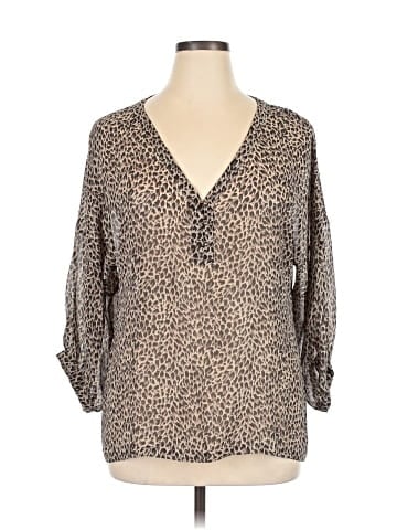 Garnet Hill 3/4 Sleeve Blouse (view 1)