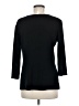 MING WANG Black 3/4 Sleeve Top Size M - photo 1