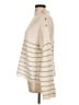 Elie Tahari Stripes Ivory Turtleneck Sweater Size L - photo 5