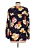 Old Navy 100% Viscose Rayon Black Long Sleeve Blouse Size L - photo 2