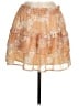 Le Lis 100% Polyester Paisley Orange Casual Skirt Size M - photo 1