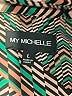 My Michelle 100% Polyester Chevron-herringbone Teal Long Sleeve Blouse Size L - photo 7