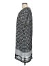 Black Rainn 100% Polyester Print Gray Casual Dress Size M - photo 5