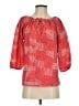 Gap Outlet 100% Polyester Red 3/4 Sleeve Blouse Size S - photo 1