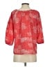 Gap Outlet 100% Polyester Red 3/4 Sleeve Blouse Size S - photo 2