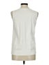 BEAUTIFUL Ivory Sleeveless Button-Down Shirt Size M - photo 2
