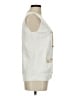 BEAUTIFUL Ivory Sleeveless Button-Down Shirt Size M - photo 4