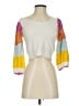 LoveShackFancy Color Block White Cardigan Size S - photo 1