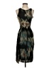 Halston Heritage 100% Polyester Tie-dye Black Cocktail Dress Size 2 - photo 1