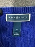 Karen Scott 100% Cotton Blue Pullover Sweater Size XL - photo 7