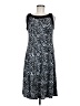 Glamour Animal Print Black Casual Dress Size 8 - photo 1