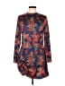 Shein Print Blue Casual Dress Size 6 - photo 1
